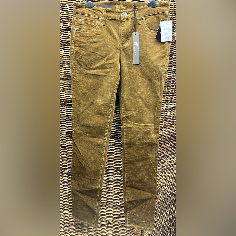 Kut from the Kloth- Diana Skinny, Brown Corduroy pants, Size:4